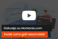 Diskusija su Montonio.com apie atsiskaitymus internetu
